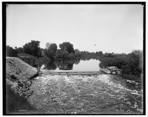 Dam on the Pine River, Alma, Mich