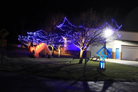 Christmas Decorations at Rosedale Products Scio Township (Ann Arbor), Michigan