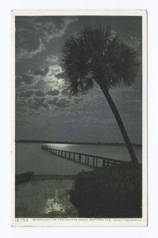 Moonlight on the Halifax River, Daytona, Fla