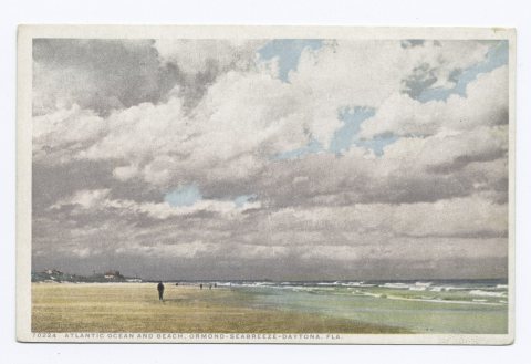 Atlantic Ocean and Beach, Ormond-Seabreeze-Daytona, Fla