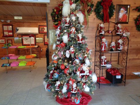 Christmas tree in Santa Claus Welcome Center 2