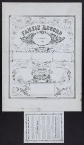 Family record - executed with a steel pen by J.S. Conover, Coldwater, Mich