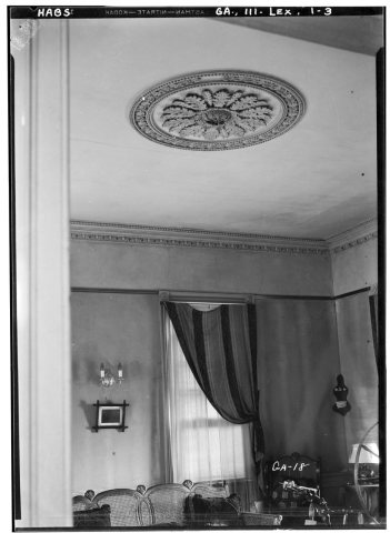 Historic American Buildings Survey L.D. Andrew - Photographer. May 16, 1936. DETAIL OF MEDALLION (WEST ROOM) - Judge Pl…