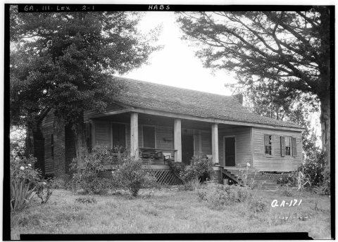 Historic American Buildings Survey L.D. Andrew - Photographer May, 16, 1936 FRONT CORNER ELEVATION - Saims-Bacon House,…