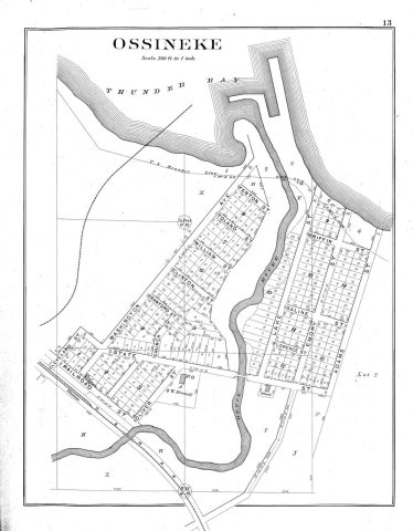 Map of Ossineke, Michigan (1903)