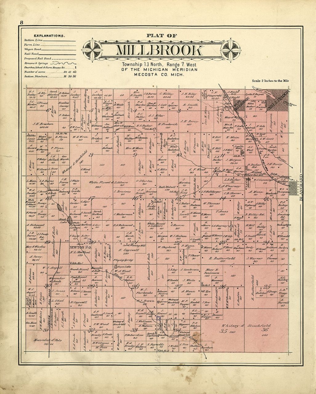 Plat book of Mecosta County, Michigan