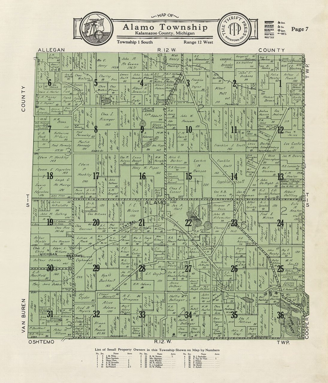Plat book of Kalamazoo County, Michigan - compiled from surveys and the public records of Kalamazoo County, Michigan