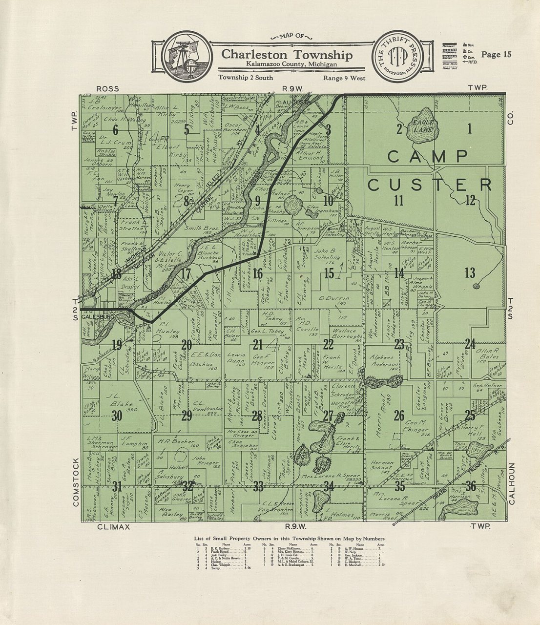 Plat book of Kalamazoo County, Michigan - compiled from surveys and the public records of Kalamazoo County, Michigan
