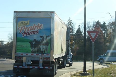 Prairie Farms Dairy delivery truck