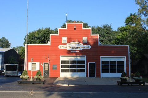 Former fire station, 10576 Hamburg Road, Hamburg Township, Michigan
