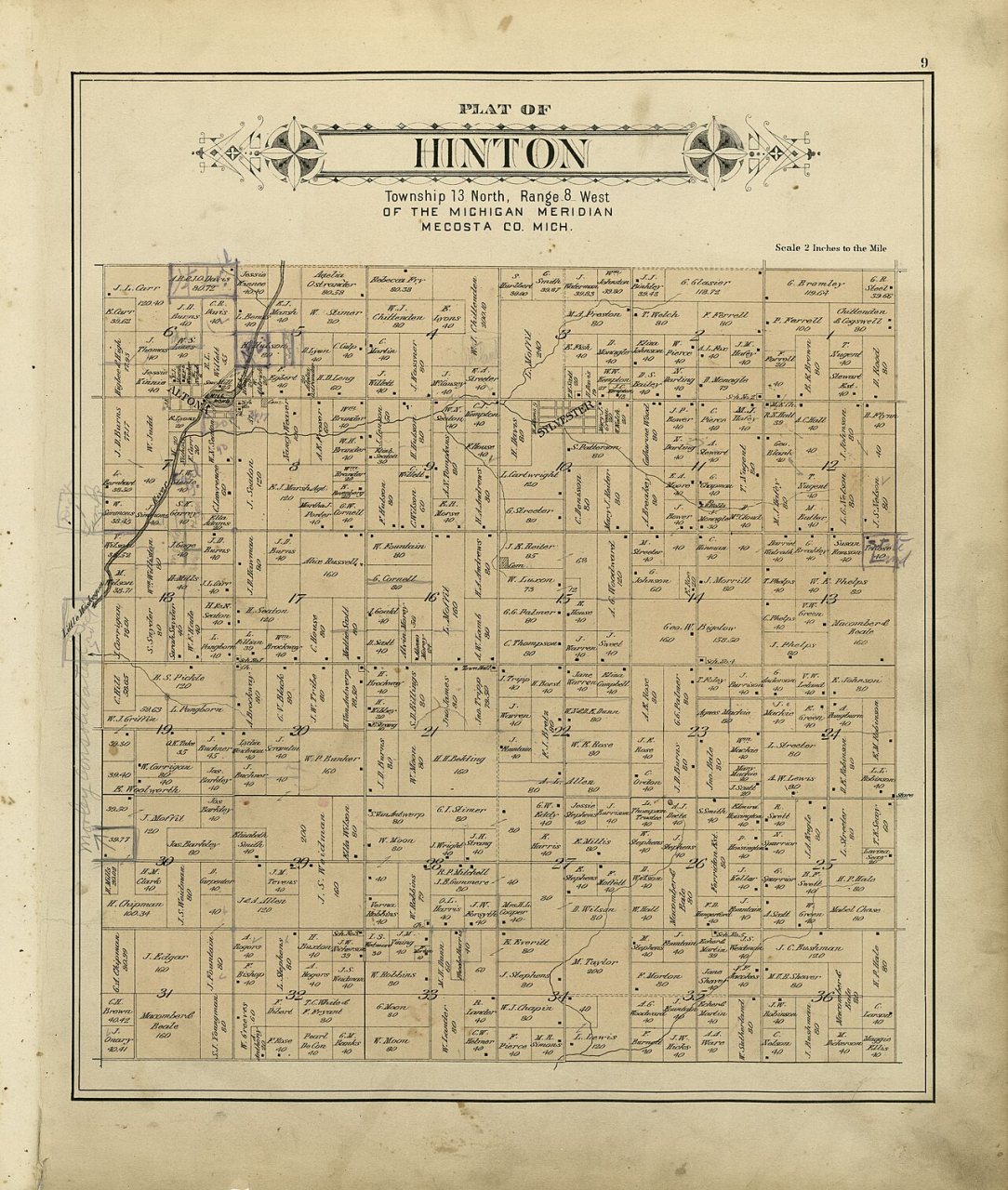 Plat book of Mecosta County, Michigan