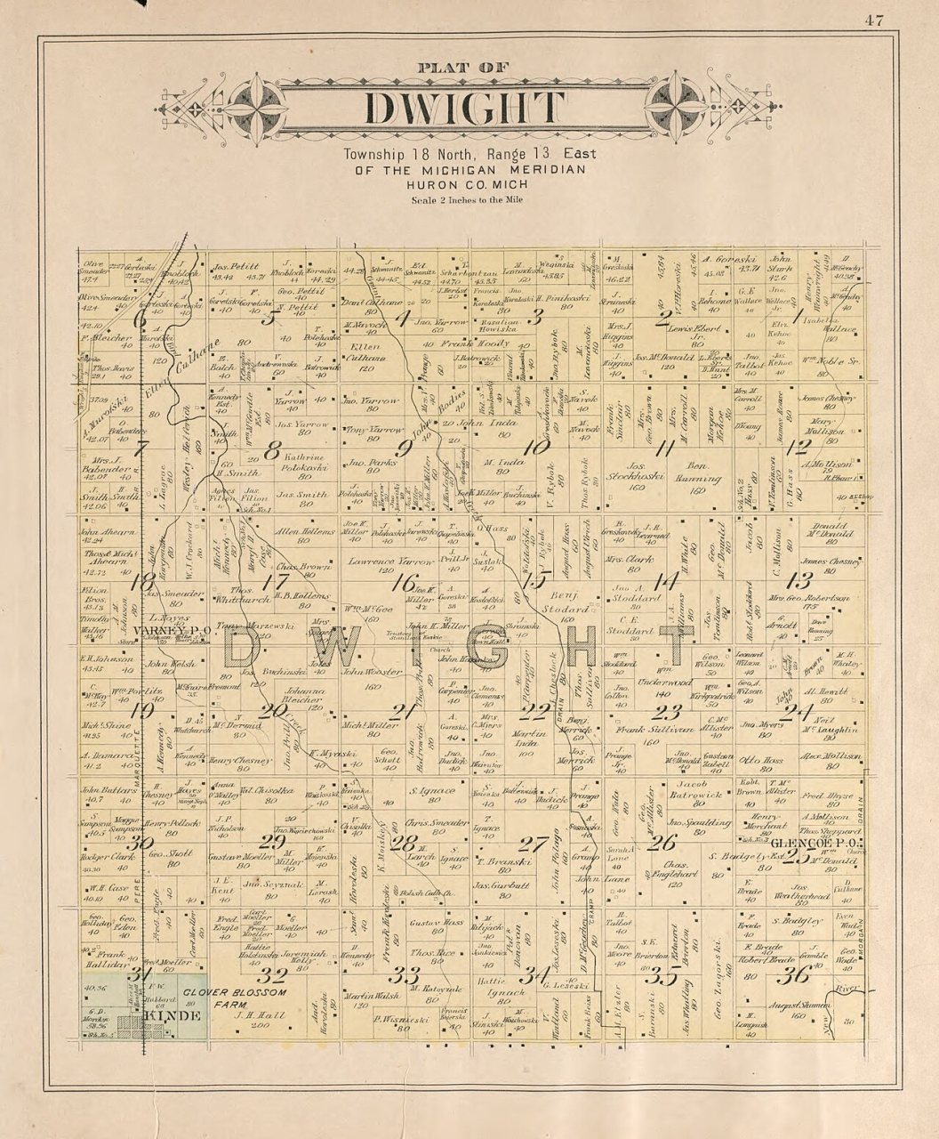 Plat book of Huron County, Michigan - also patron's business and general farmer's directory of Huron Co., Mich. - with …