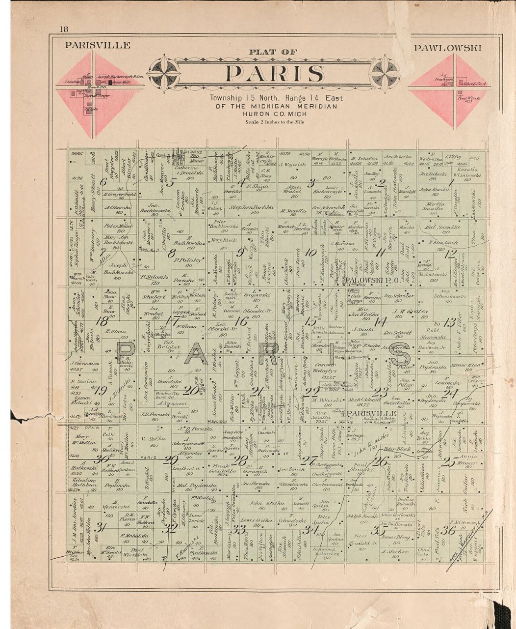 Plat book of Huron County, Michigan - also patron's business and general farmer's directory of Huron Co., Mich. - with …