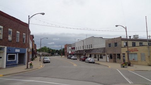 Sebewaing, MI business district