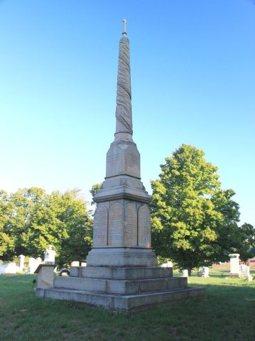 Monument to Civil War Dead Franklin Township Cemetery Tipton Michigan