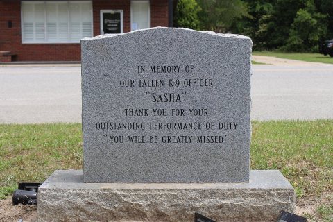 Sasha K9 memorial