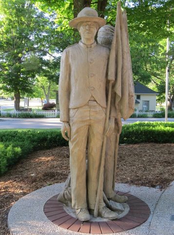 Monument honoring a Confederate Soldier located in the Garden of Honor at the Allendale Community Park