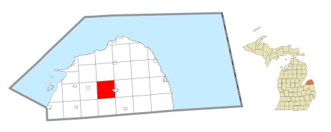 Colfax Township (Huron), MI location