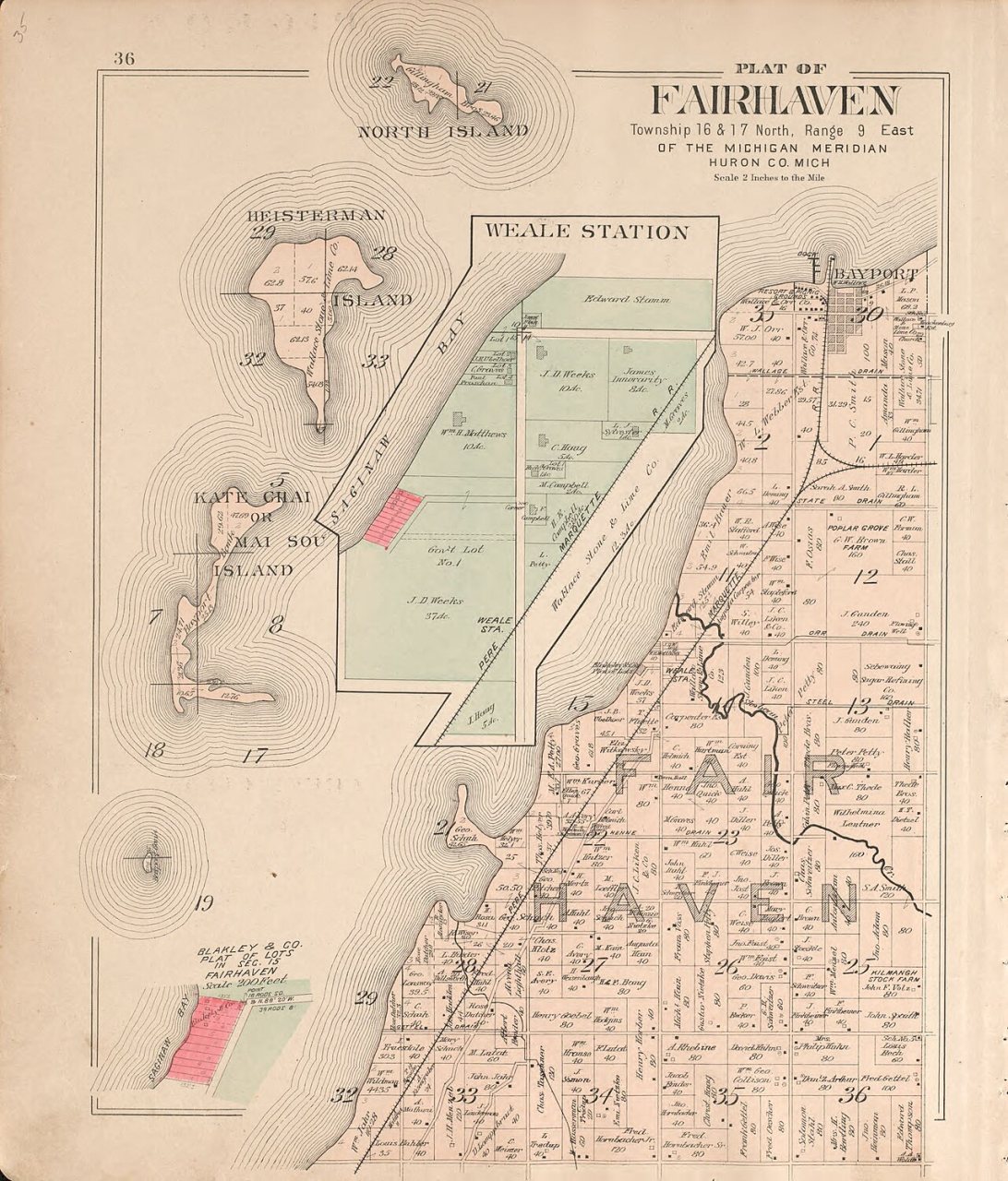 Plat book of Huron County, Michigan - also patron's business and general farmer's directory of Huron Co., Mich. - with …