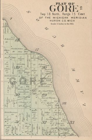 Map of Gore Township, Michigan (1904)