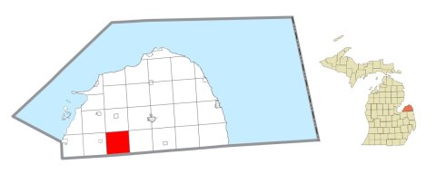 Grant Township (Huron), MI location