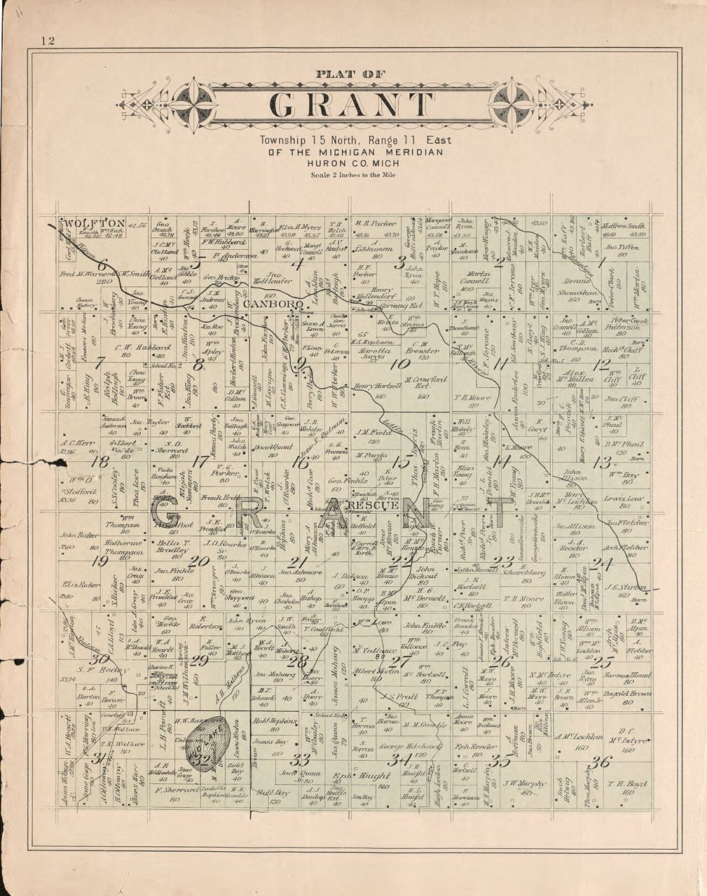 Plat book of Huron County, Michigan - also patron's business and general farmer's directory of Huron Co., Mich. - with …