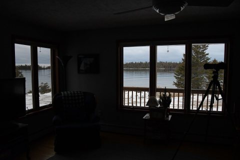 A view from the living room, Drummond Island