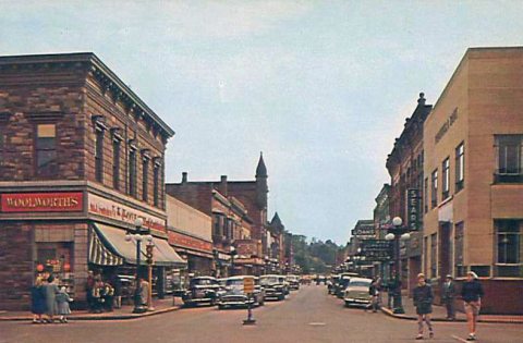 Main Street Ishpeming 1957