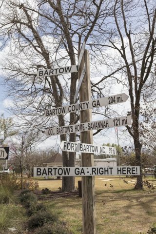 Whimsical directional sign
