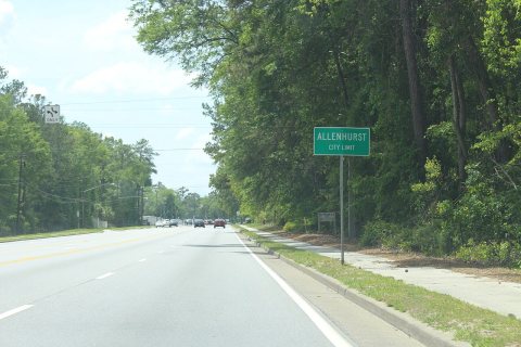 Allenhurst city limit US84WB