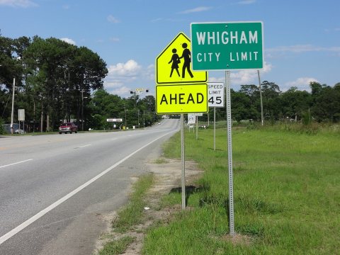 Whigham city limit, US84EB