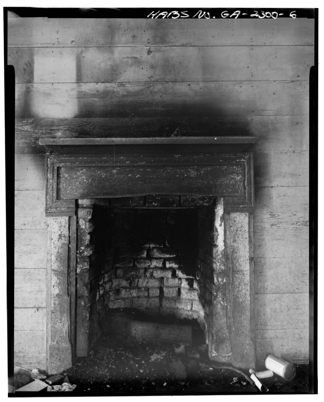 Detail of fireplace mantel - Rambo-Bell-Redding Tenant House, County Road 130, east of Intersection U.S. 27 and State R…