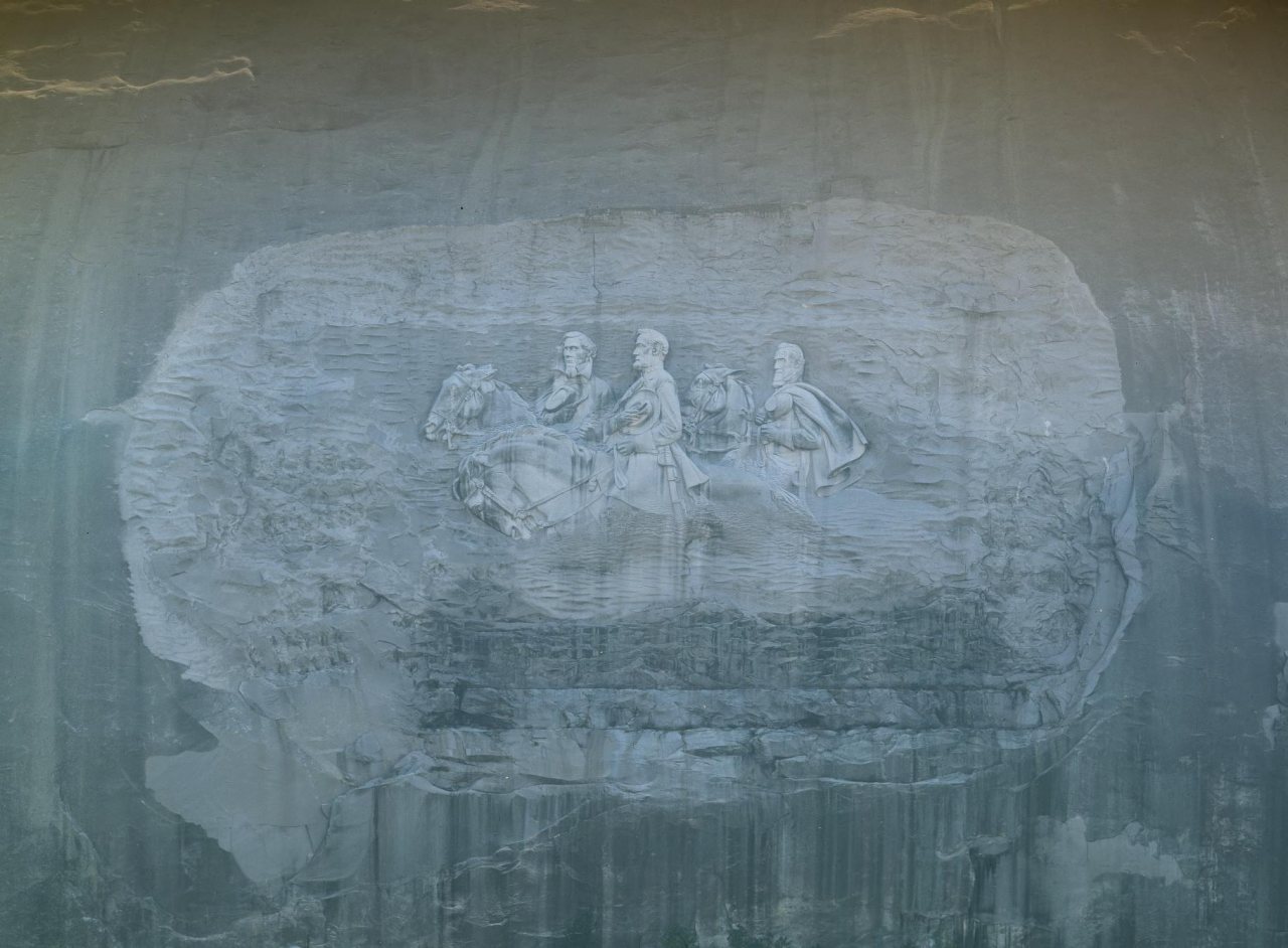 Tribute to Confederate stalwarts at Stone Mountain, Georgia
