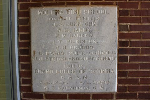 Molena High School corner stone