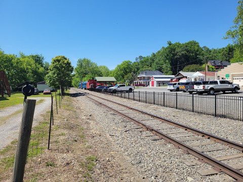 Railroad tracks