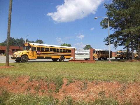 Calhoun County Middle School buses