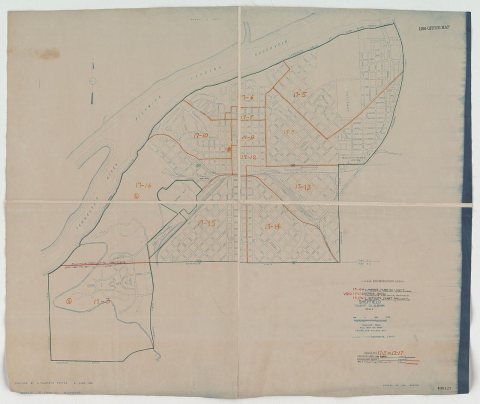 1950 Census Enumeration District Maps - Alabama - Colbert County - Sheffield - ED AL 17-3 to 17