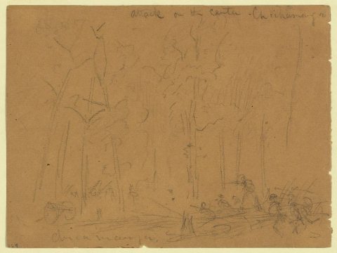 Attack on the center. Chickamauga