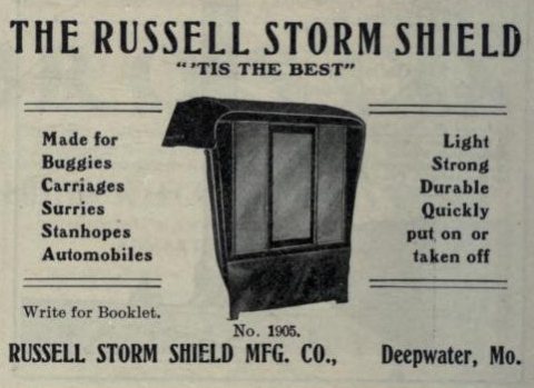 Russell Storm Shield Mfg. Co. ("American medical directory", 1906 advert)