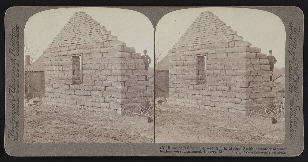 Ruins of jail where Joseph Smith, Hyrum Smith, and other Mormon leaders were imprisoned