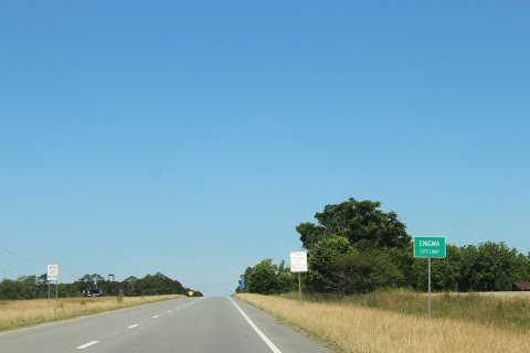 Enigma City Limit US 82 WB in car