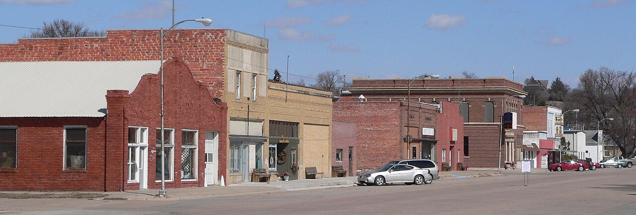Ansley, Nebraska downtown from SE