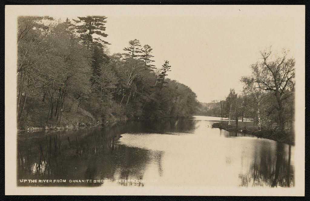 Up the river from granite bridge