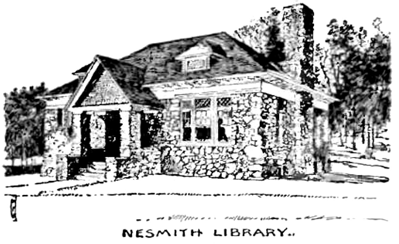 Nesmith Library, B & W Illustration