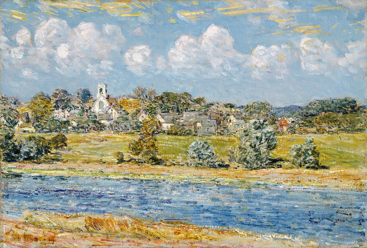 Landscape at Newfields, New Hampshirelabel QS:Len,"Landscape at Newfields, New Hampshire"