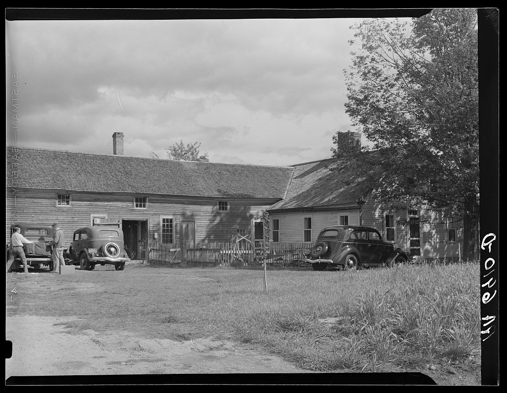Permanent summer residents are now using many of Vermont's, Maine's, and New Hampshire's old farmhouses. This one is ne…