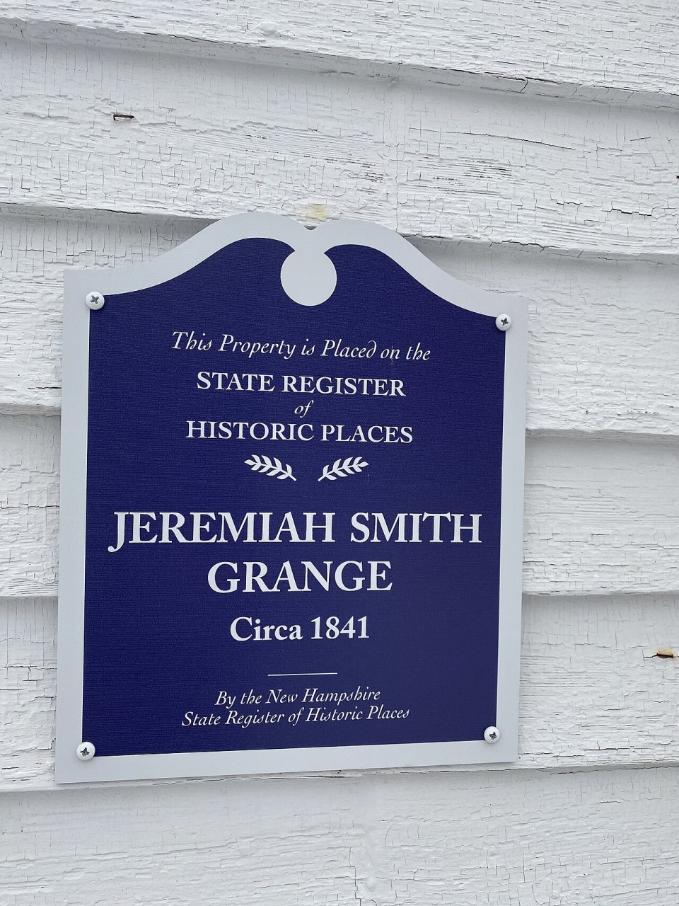 Jeremiah Smith Grange sign