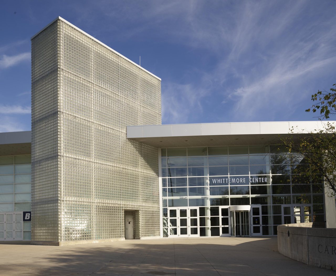Entrance to the Whittemore Center, a multi-purpose arena located on the University of New Hampshire's Durham campus. Th…