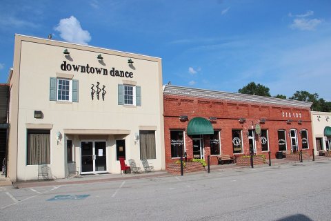 Downtown store fronts