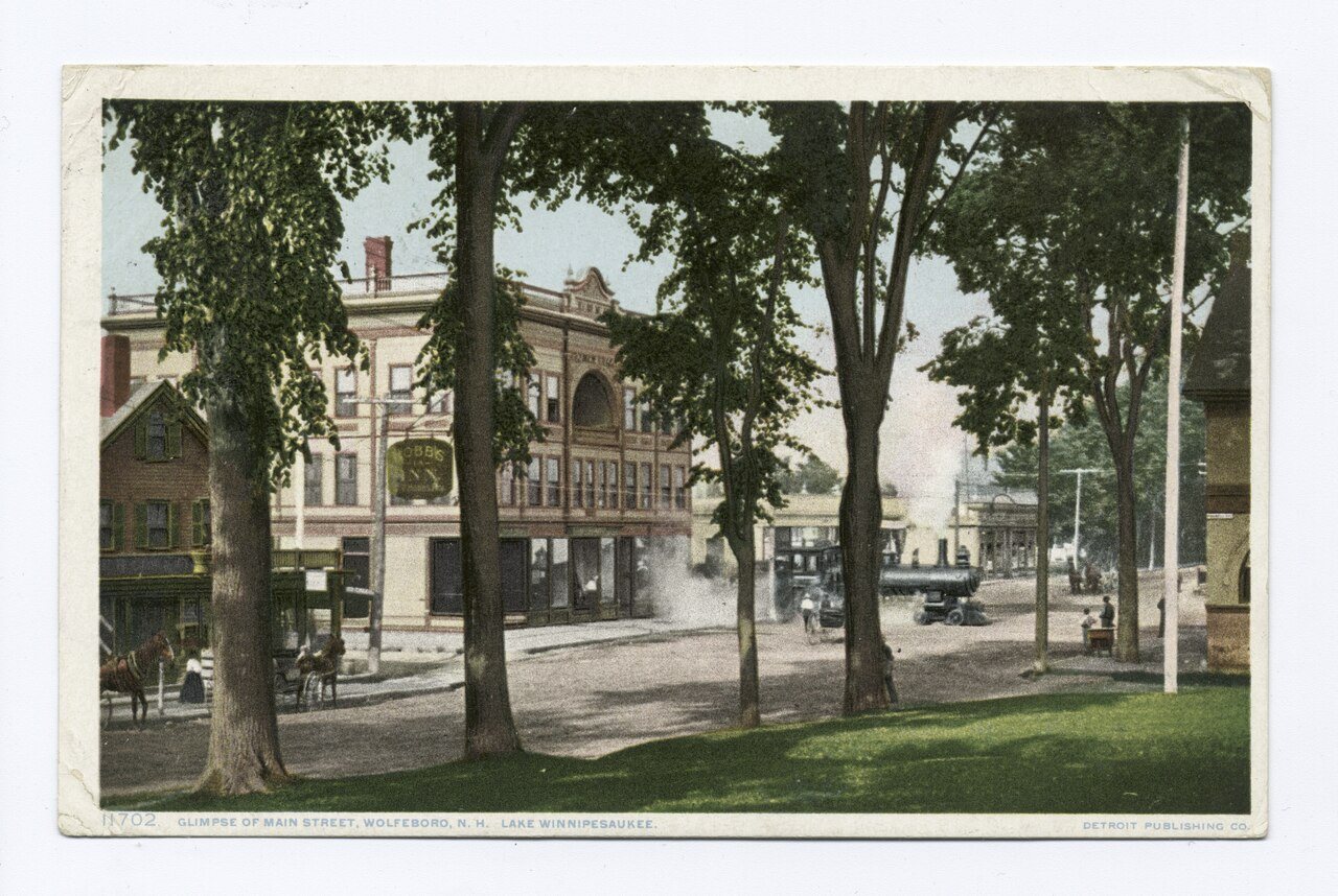Glimpse of Main Street, Lake Winnipesaukee, Wolfeboro, N.H